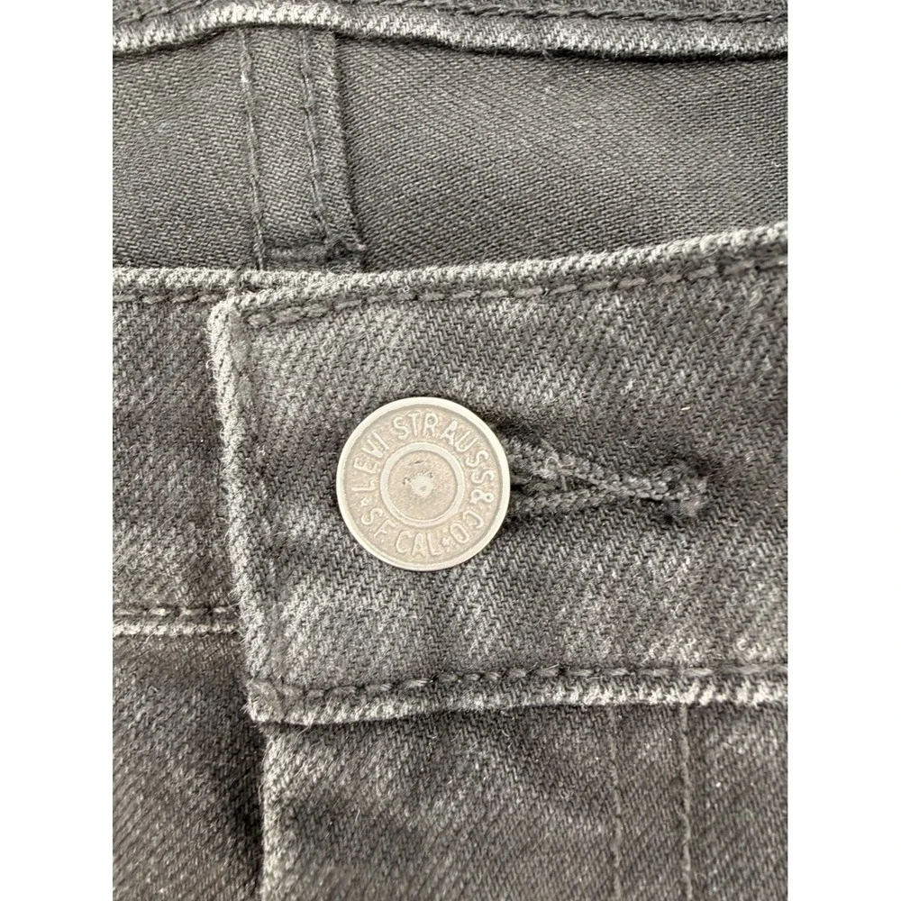 Levi 511 Slim Fit Jeans W38 L32 Black Denim Retro Grunge Streetwear